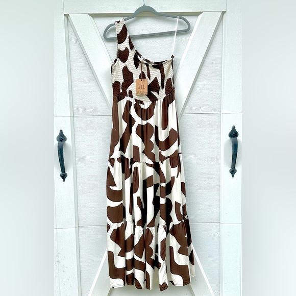 Abel The Label Anthropologie Chocolate Brown Maxi Dress - Picture 2 of 2